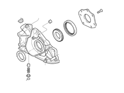 Kia 0K01314100 Pump Assembly-Oil