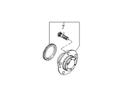 Kia 0K02A33061B Front Wheel Hub Assembly