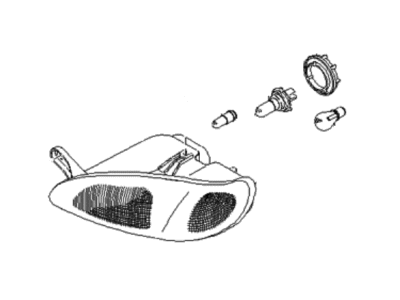 Kia 0K2AA51030 Passenger Side Headlight Assembly
