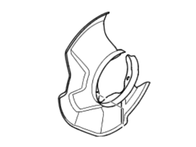 Kia 517560W000 Front Brake Disc Dust Cover Right