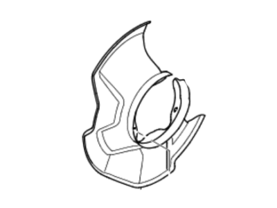 Kia 517550W000 Front Brake Disc Dust Cover Left