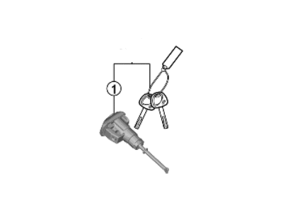 Kia 81970K0D00 KEY SUB SET-DOOR, LH