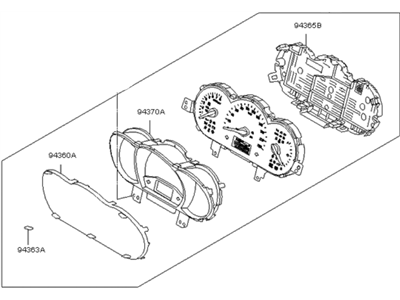 Kia 940221W118 Cluster Assembly-Instrument