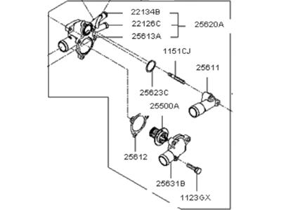 Hyundai 25600-26845 Control Assembly-Coolant Temperature