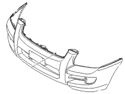 Kia 865111F001 Front Bumper Cover