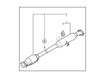 Kia 286002T260 Center Muffler Complete