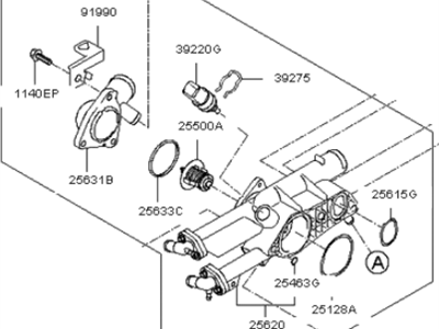 Kia 256002G500 Control Assembly-COOLANT