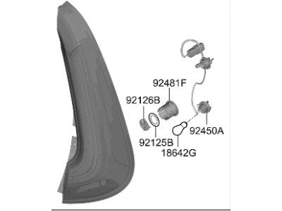 Kia 92401K0610 LAMP ASSY-REAR COMB