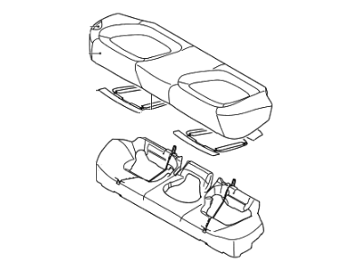 Kia 891004C810AN3 Cushion Assembly-Rear Seat