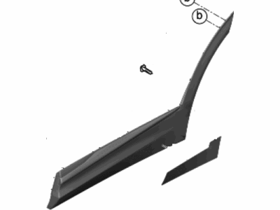 Kia 87732DW000 GARNISH ASSY-RR DR S