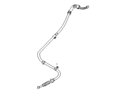 Kia 0K01244410A Cable Parking, Rear