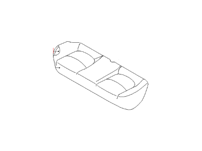 Kia 891602K001AHD Rear Seat Cushion Cover