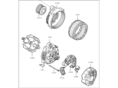 Kia 3730025310 Generator Assembly