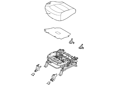 Kia 88100B2081KGY Cushion Assembly-Front Seat