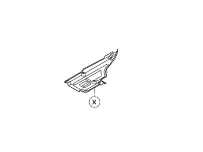Kia 841373Q000 Under Cover-Rear LH
