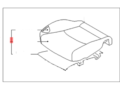 Kia 881012J351ACN Cushion Assembly(W/O Track