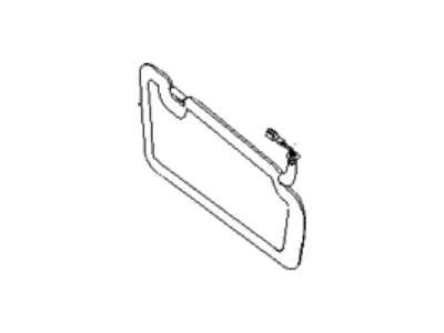 Kia 852204D110QW Sunvisor Assembly Right