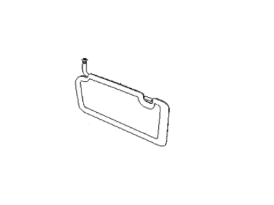 Kia 852104D110QW Sunvisor Assembly Left