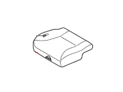 Kia 892024D121CS4 Rear Seat Cushion Covering Assembly, Right