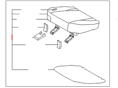 Kia 891001F003AA4 Cushion Assembly-Rear 2ND