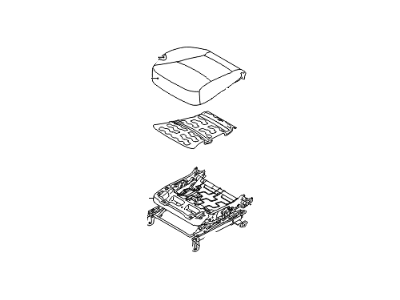 Kia 881051U000BD6 Cushion Assembly-Front Seat