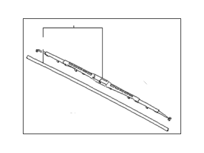 Kia 983502T000 Driver Windshield Wiper Blade Assembly