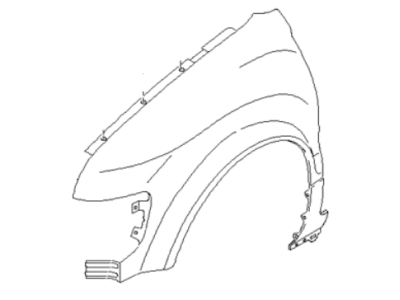 Kia 0K01F52221A Fender Assembly-Front , LH