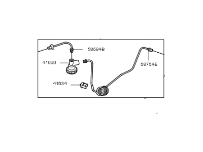 Kia 416311M300 Clutch Tube Assembly