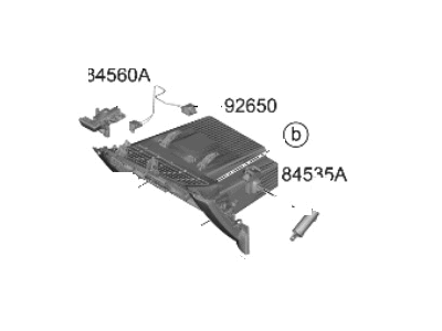 Kia 84511CV100CVH HOUSING ASSY-GLOVE B