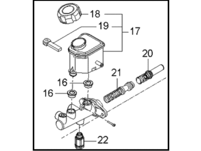 Kia 585102G200 Cylinder Assembly-Brake