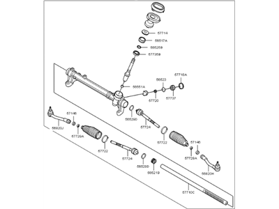 Kia 56500C5001 Gear Assembly-Steering