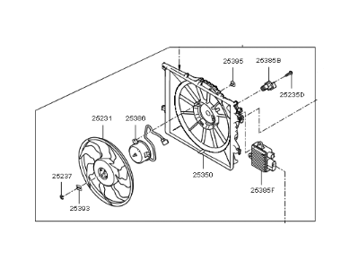Kia 253803X000 Blower Assembly