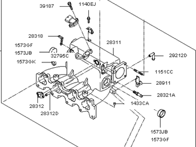 Kia 2831023890 Manifold Assembly-Intake