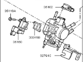 OEM 2010 Kia Soul Body Assembly-Throttle - 351002B020