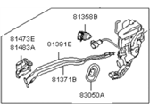 OEM 2014 Kia Optima Front Door Latch & Actuator Assembly, Right - 813202T520
