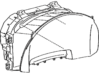 Lexus 83800-24F91 Meter Assembly, COMBINAT