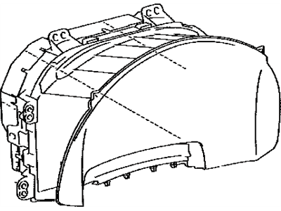 Lexus 83800-24J41 Meter Assembly, COMBINAT