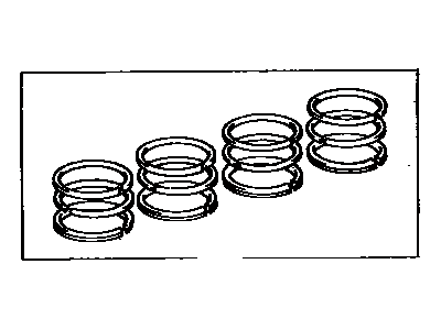 Toyota 13011-62040 Ring Set, Piston