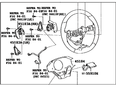 Lexus 45100-30C20-C0 Steering Wheel Assembly