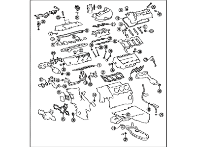 Lexus 04112-31691 GASKET KIT, ENGINE V