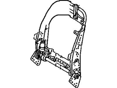 Lexus 71440-53122-C0 Back Assy, Front Seat, LH(For Separate Type)