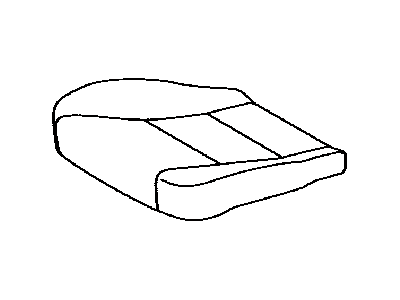 Lexus 71072-30F50-B2 Front Seat Cushion Cover Sub-Assembly, Left (For Separate Type)
