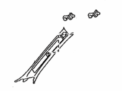 Lexus 62212-30570-C0 GARNISH, Front Pillar