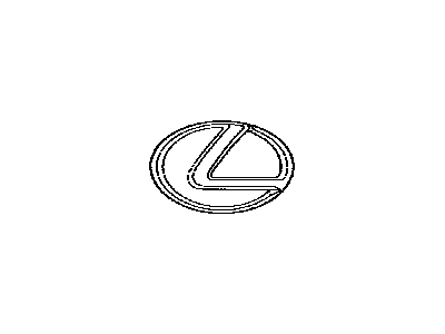 Lexus 53141-48050 Radiator Grille Emblem (Or Front Panel)