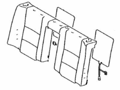 Lexus 71077-30G70-B2 Rear Seat Back Cover Sub-Assembly (For Bench Type)