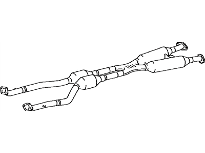 Lexus 17410-31D00 Front Exhaust Pipe Assembly