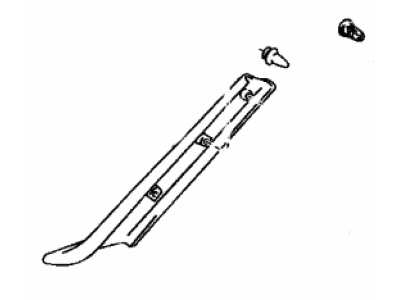 Lexus 62212-50010-A0 Garnish, Front Pillar, LH