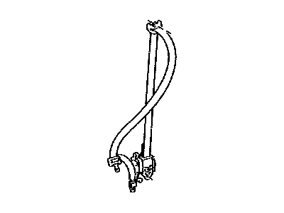 Lexus 73210-30B00-A0 Belt Assy, Front Seat Outer, RH
