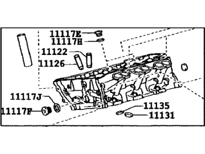 Lexus 11101-39655 Head Sub-Assy, Cylinder
