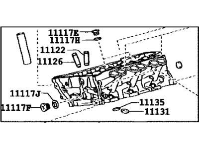 Lexus 11101-39605 Head Sub-Assy, Cylinder